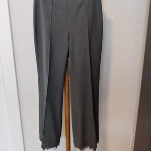 Zara Women's Dress Pants Gray Lace Hem. Size S. Excellent condition.
